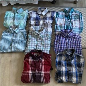 8 dress shirts for one price!